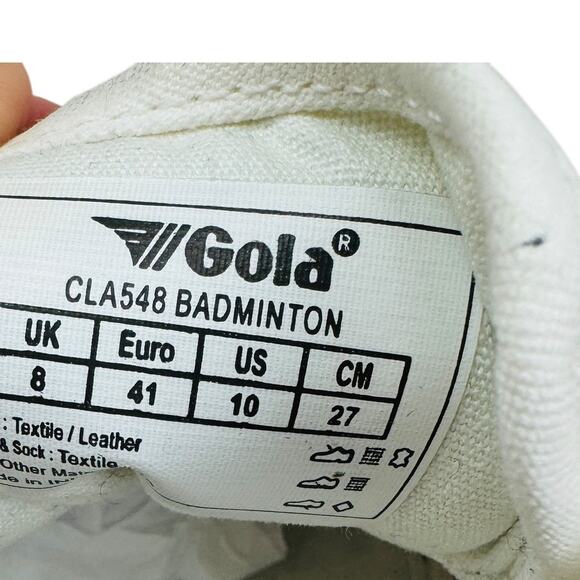 Gola Classics Metallic Gold Badminton Low Profile Sneakers Women's Size 10 - Picture 10 of 10